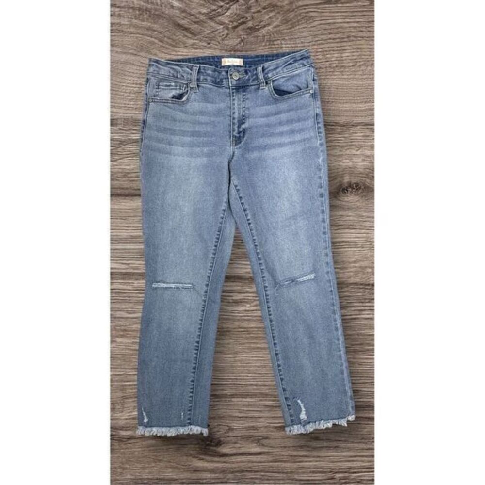 Altar'd State Distressed Raw Hem Jeans Size 26โ Light Wash Distress Women's